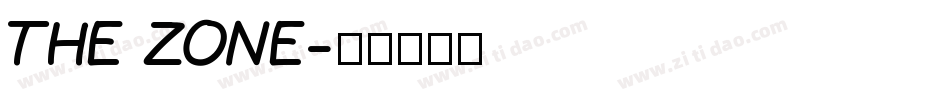 The zone字体转换